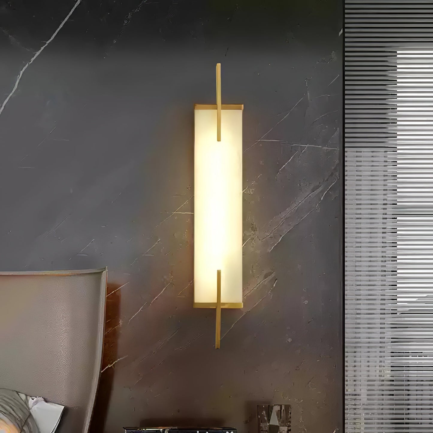 Alabaster Wall Lamp by Zenith