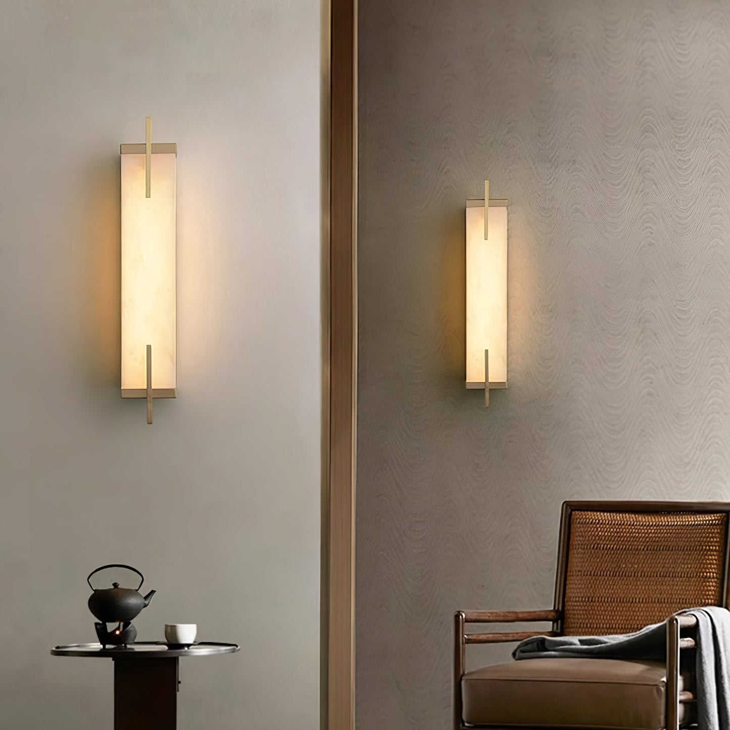 Alabaster Wall Lamp by Zenith