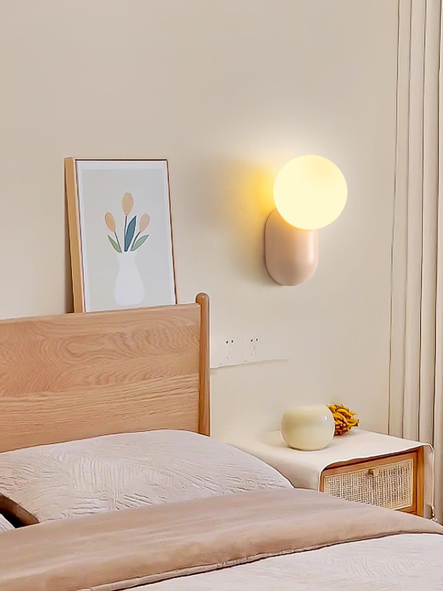 Lunara Minimalist Globe Wall Lamp