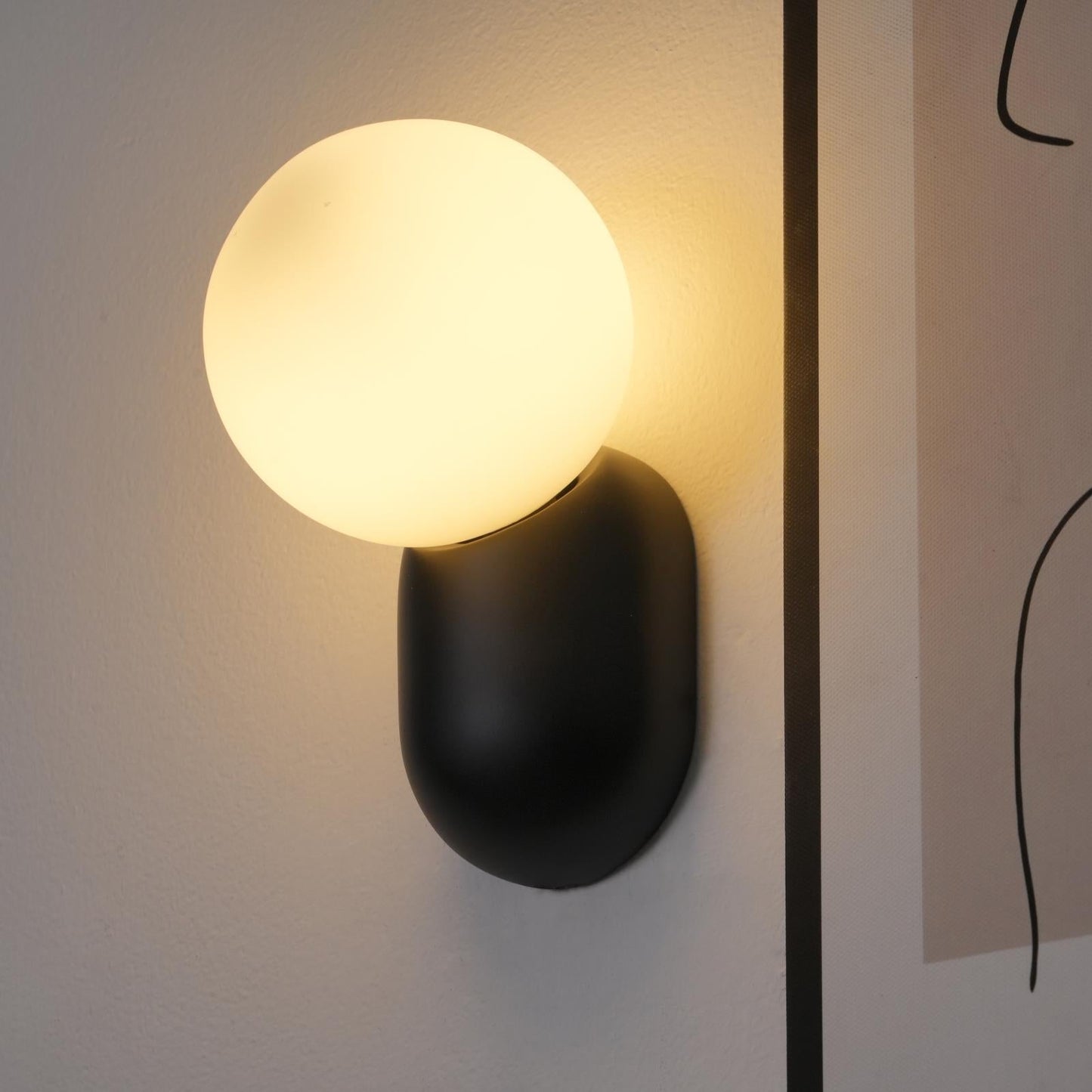 Lunara Minimalist Globe Wall Lamp