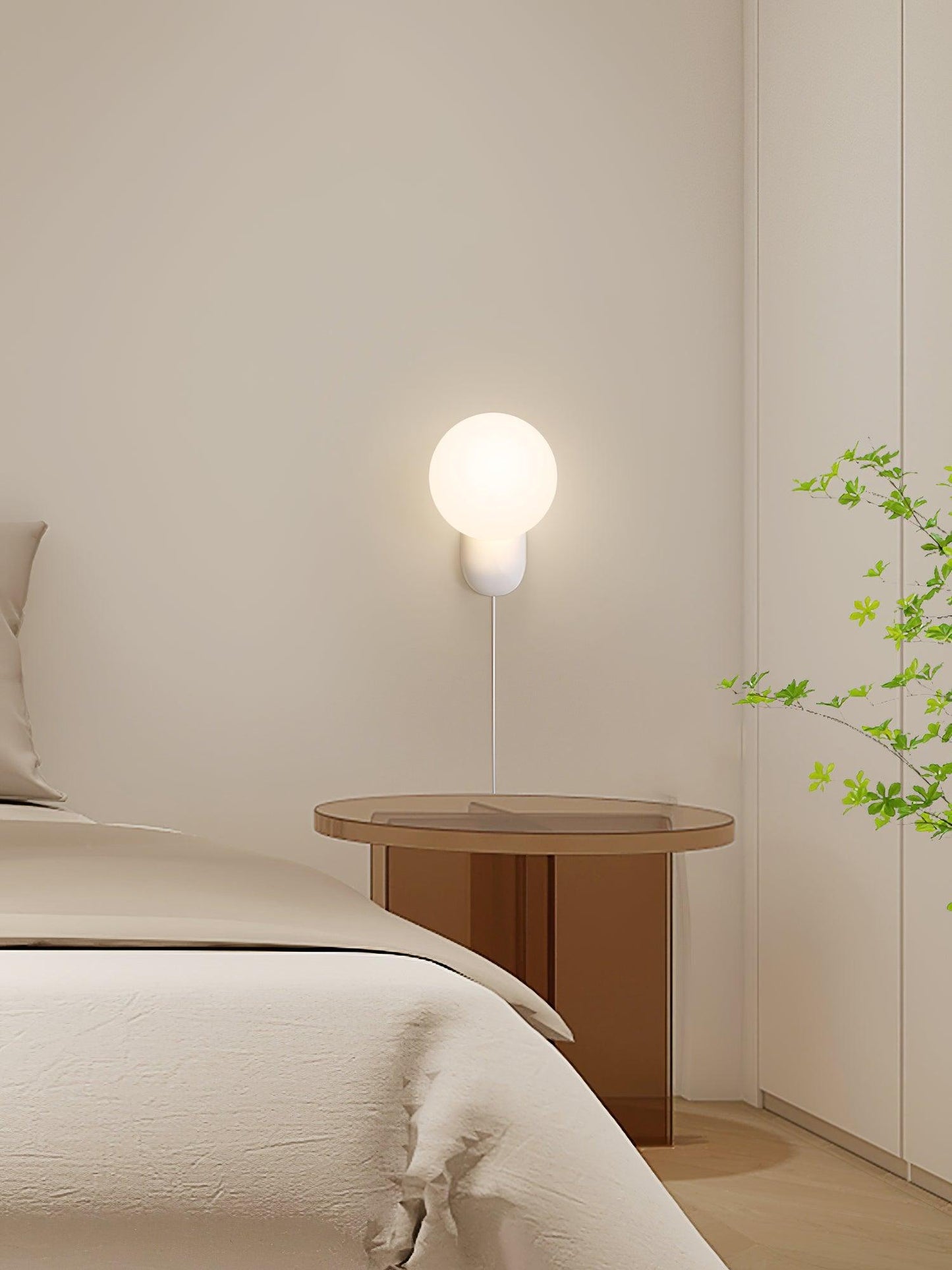 Lunara Minimalist Globe Wall Lamp
