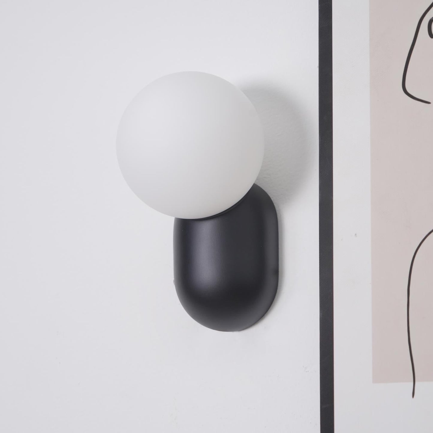 Lunara Minimalist Globe Wall Lamp