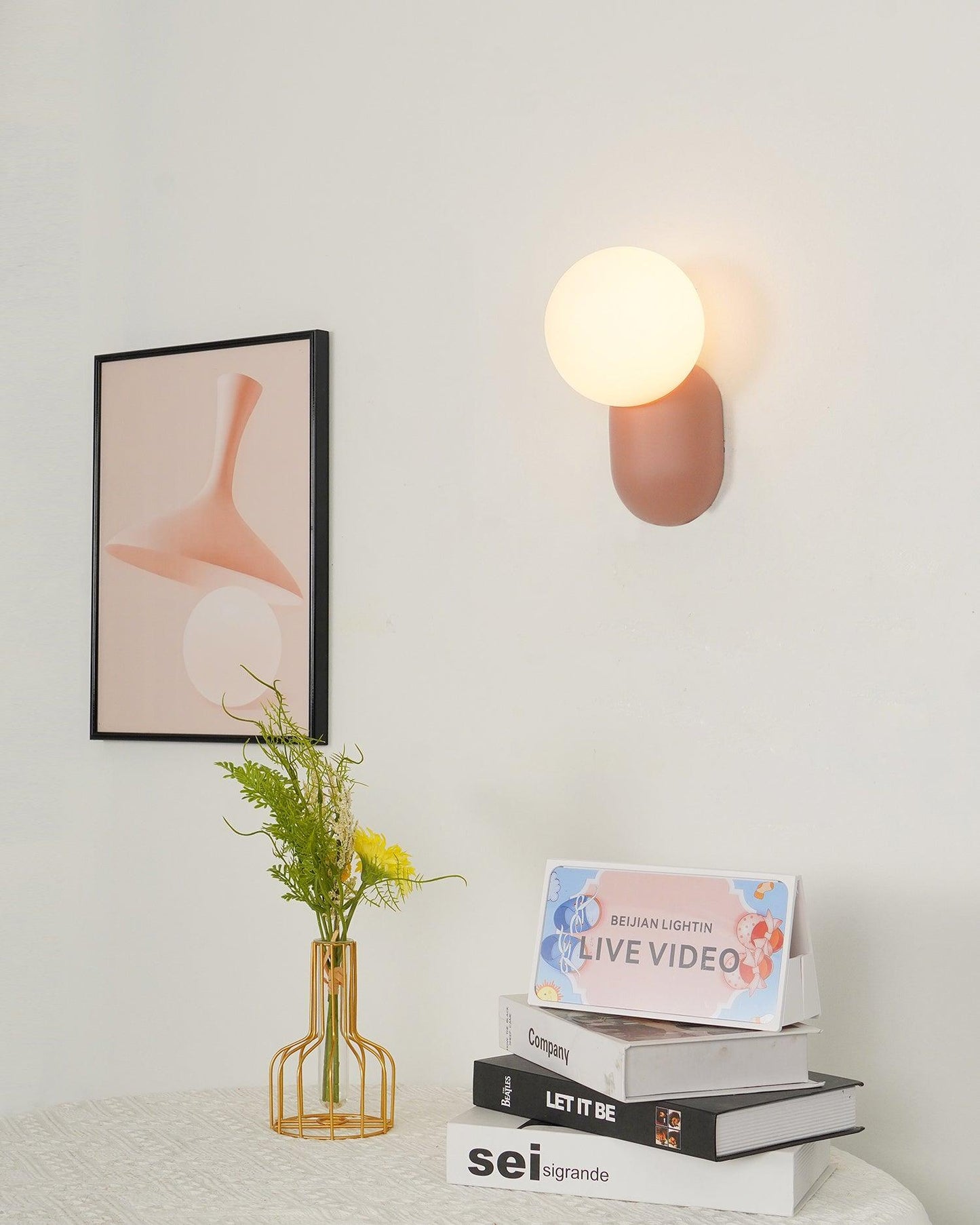Lunara Minimalist Globe Wall Lamp