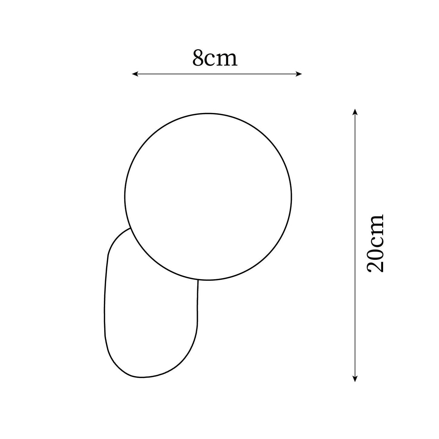 Lunara Minimalist Globe Wall Lamp