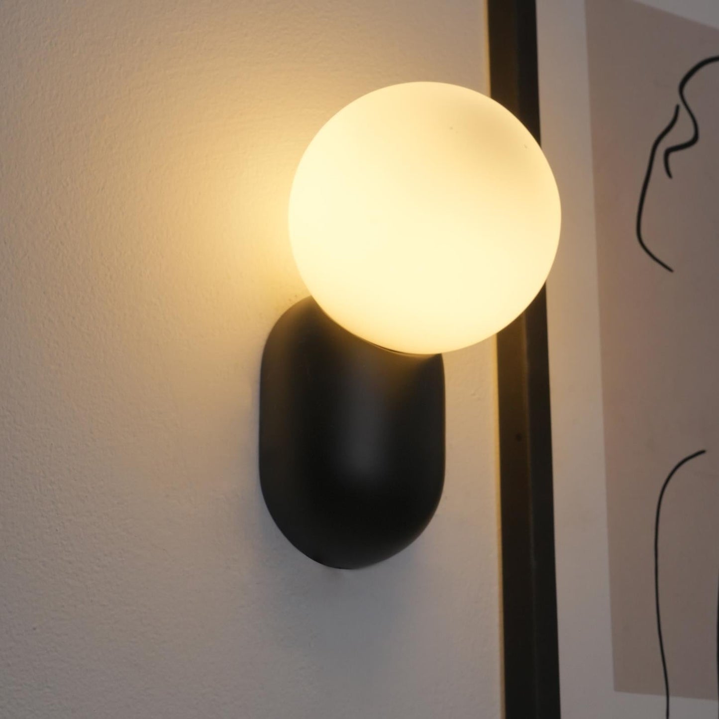 Lunara Minimalist Globe Wall Lamp