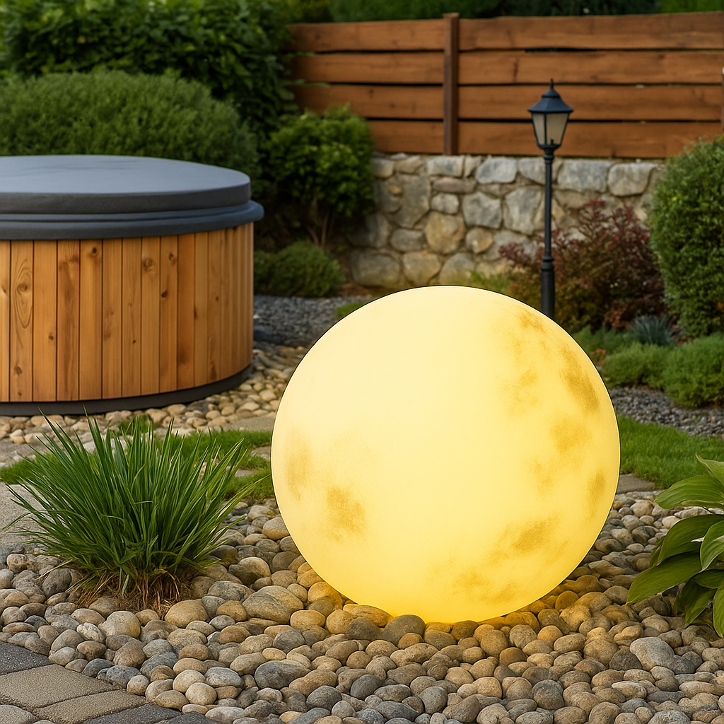 Solar-Powered Moonlight Garden Lamp