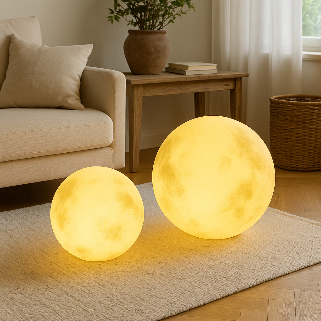 Solar-Powered Moonlight Garden Lamp