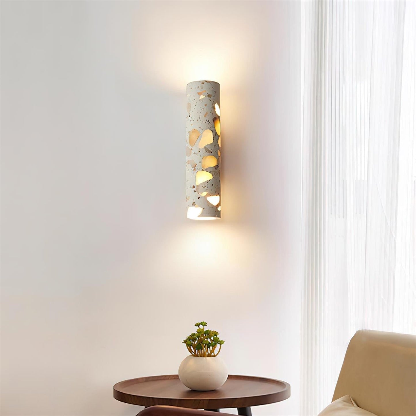 Fioren Minimalist Terrazzo Wall Lamp