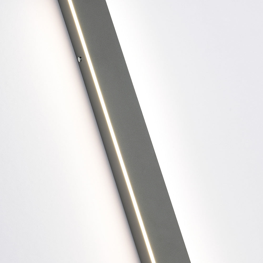 Ray Contemporary Linear Outdoor Wall Light - Metal and Acrylic for Garden and Hall