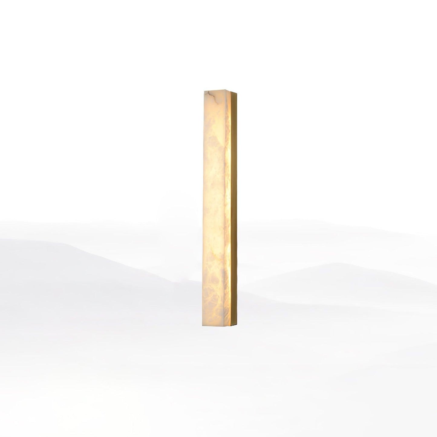 Isen Linear Wall Light in Brass and Alabaster