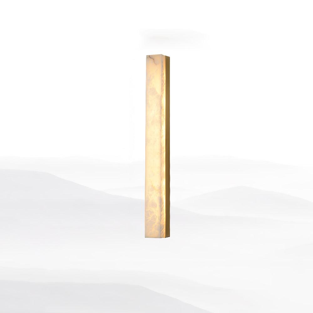 Isen Linear Wall Light in Brass and Alabaster
