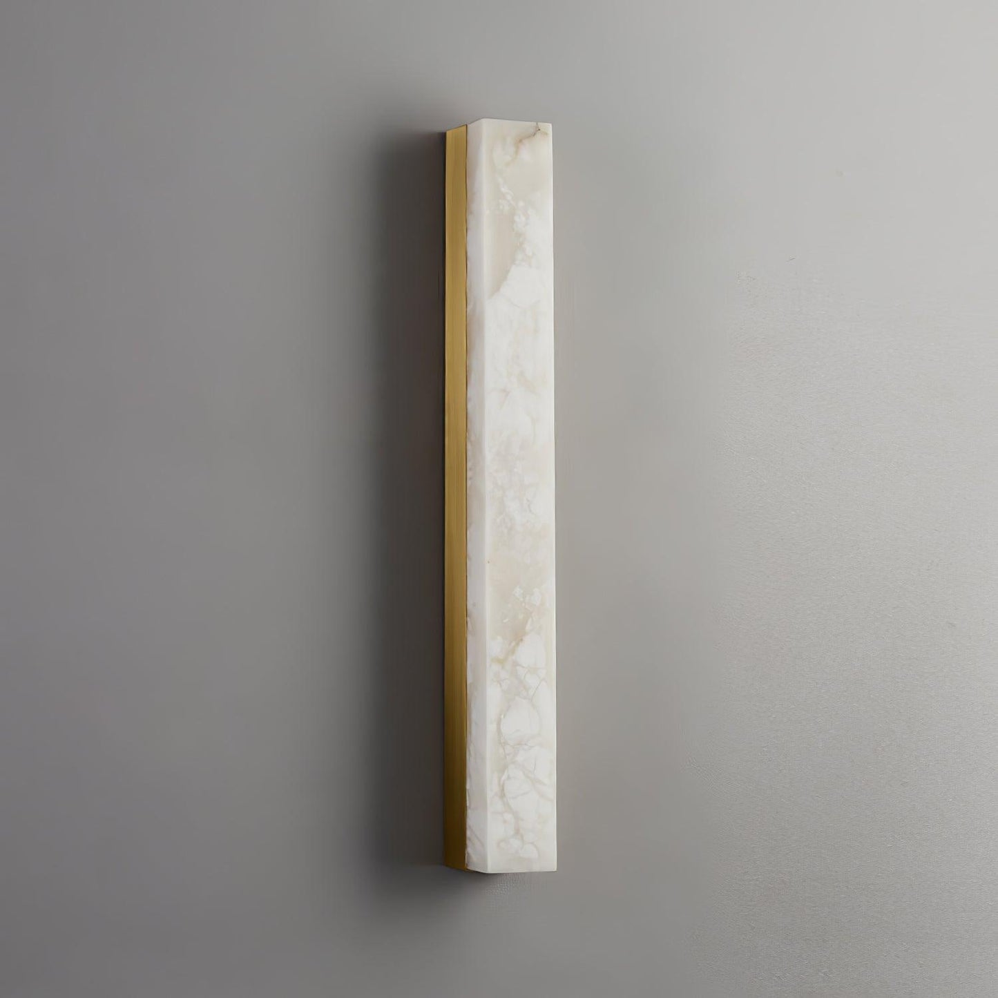 Isen Linear Wall Light in Brass and Alabaster