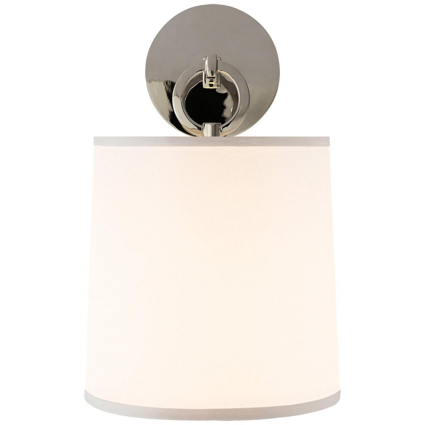 Cylindrical Fabric Shade Iris Wall Lamp in Rustic Country House Design