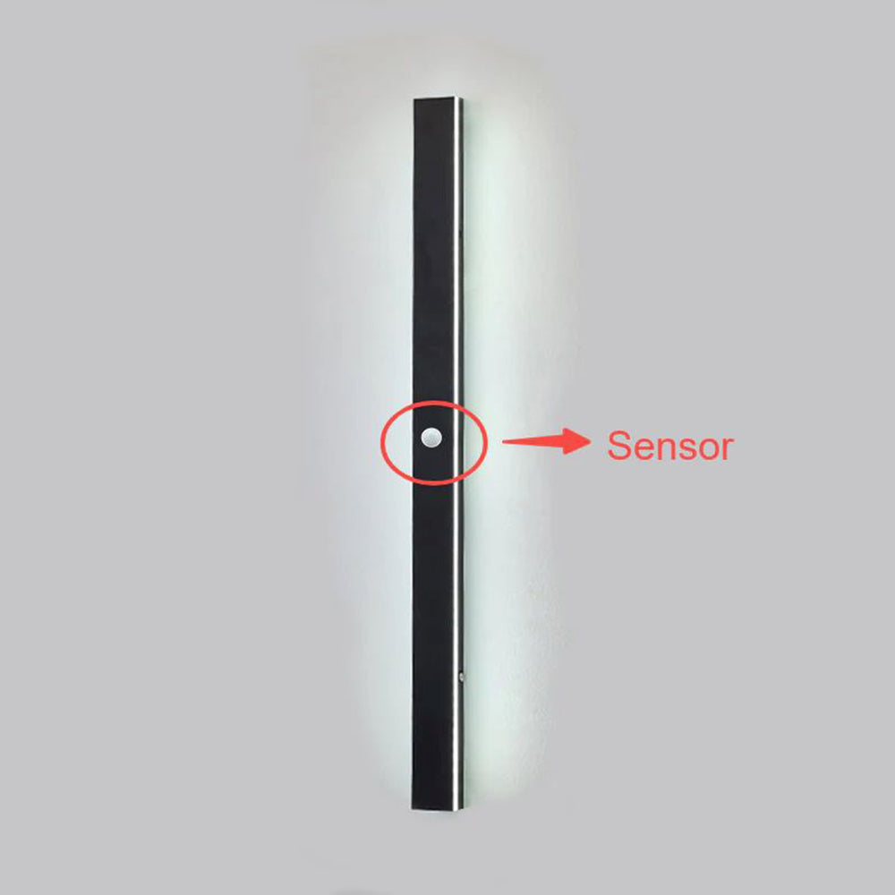 Arisha Black Minimalist Waterproof LED Outdoor Wall Light for Garden and Corridor