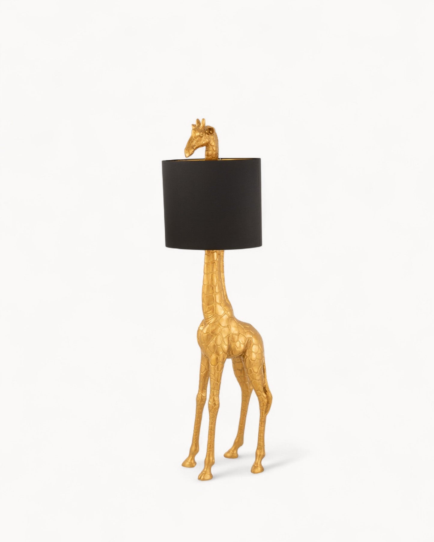 Elegant Black and Gold Golden Giraffe Floor Lamp – 179 cm Tall
