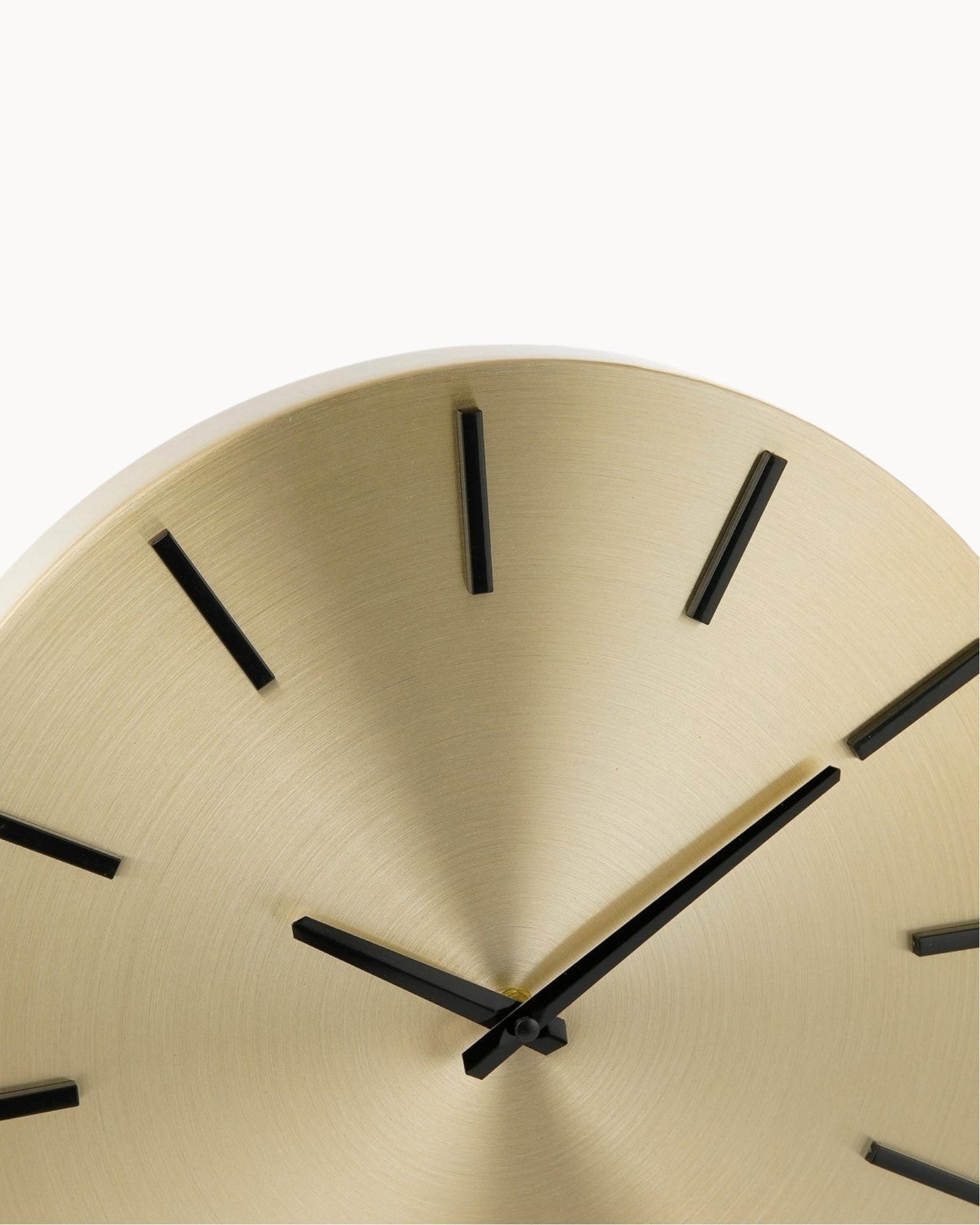 Mica Decorations Gold Wall Clock - 35.5 cm Diameter - Aluminium with Ticking Mechanism