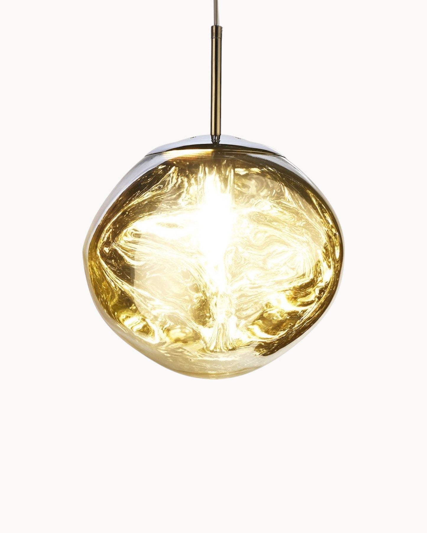 Amber & Gold Glow Pendant Light – Contemporary Acrylic Design