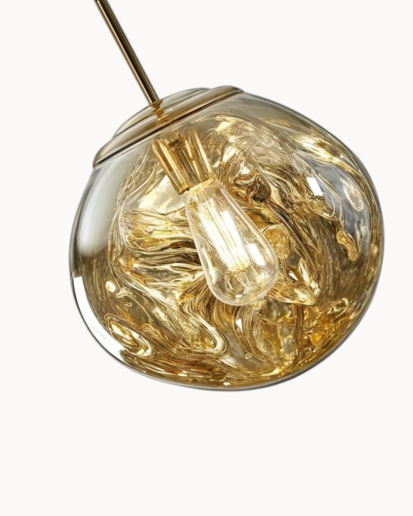 Amber & Gold Glow Pendant Light – Contemporary Acrylic Design