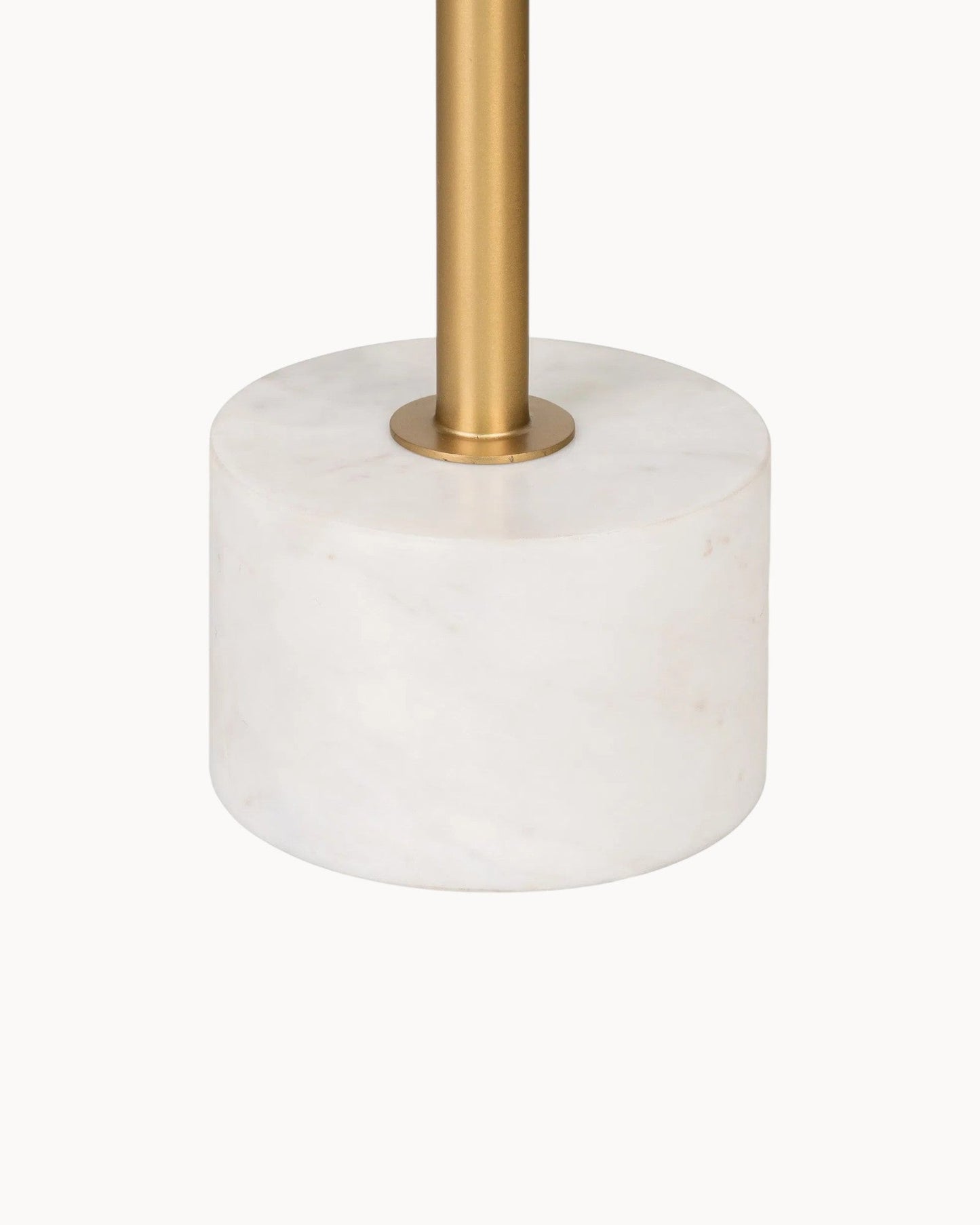 Lecco Marble and Brass Side Table – 41 cm Diameter, 58 cm Height
