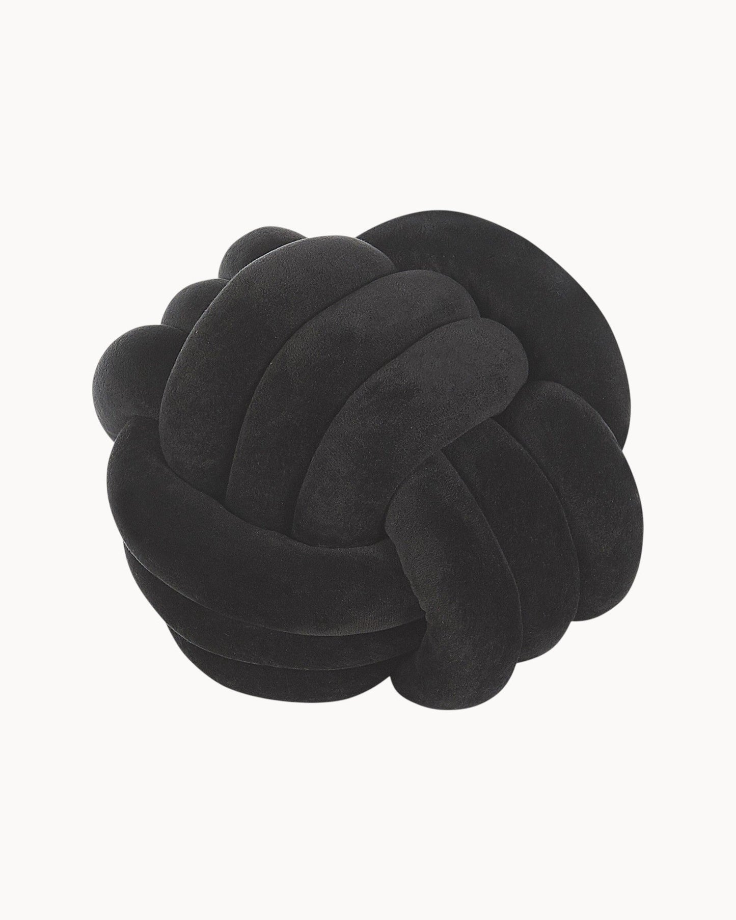 Velvet Decorative Knot Pillow - Mint Green, Black, and Light Gray