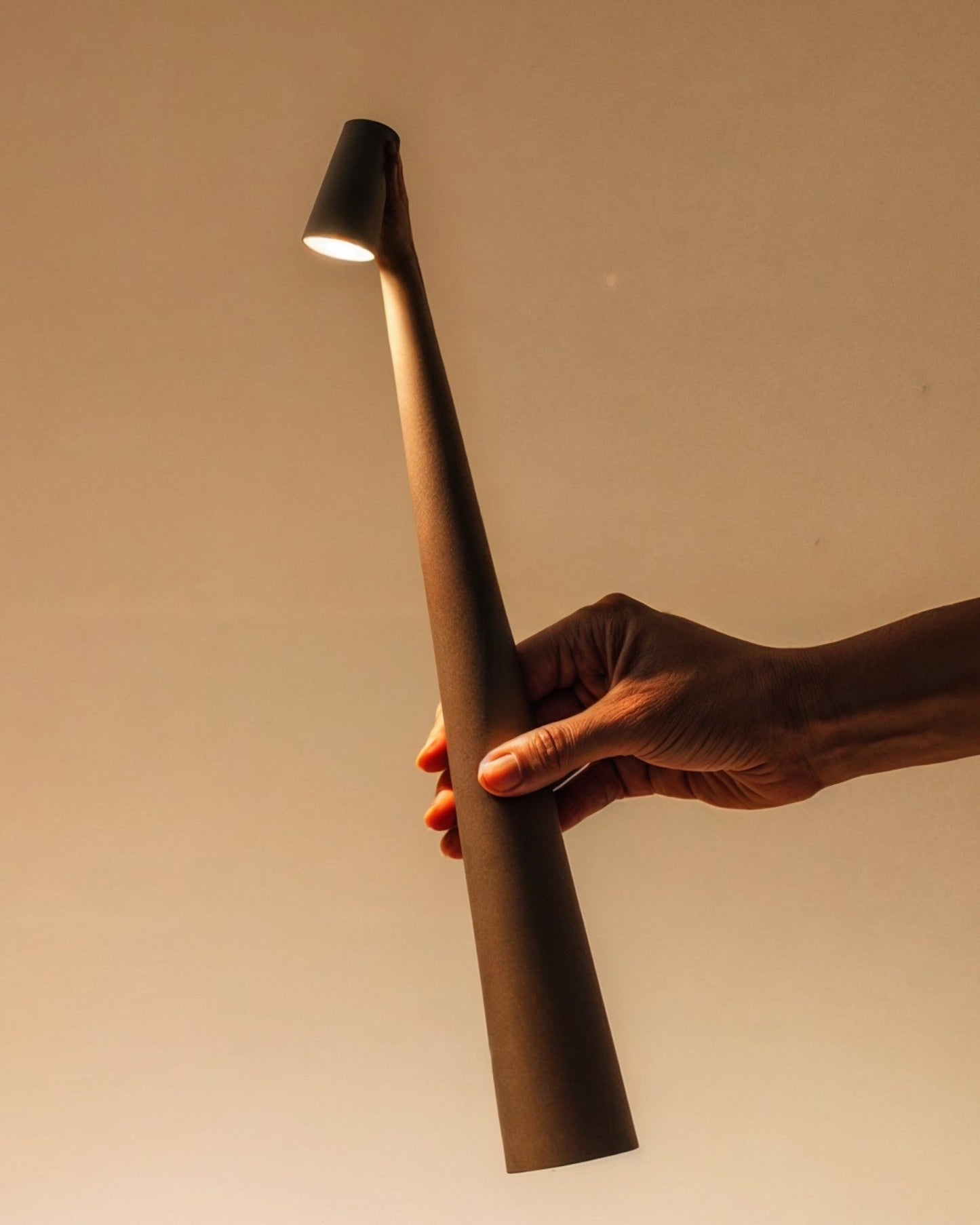 Contemporary Touch-Control Table Lamp with 3 Brightness Settings, Aluminum Design