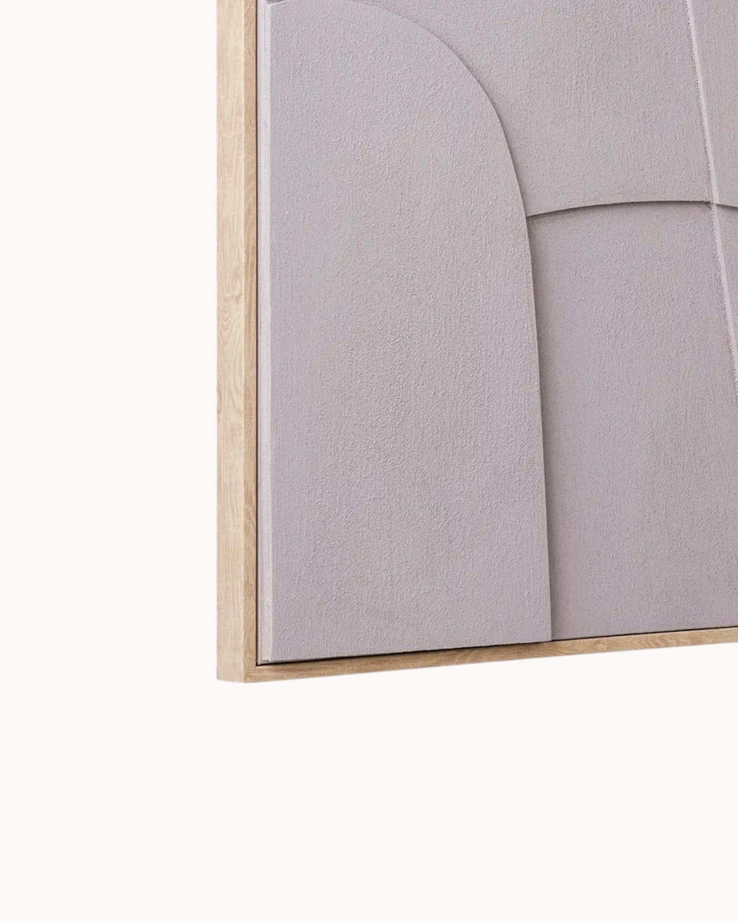 Echo Sand Form Wall Art – Gray Canvas Decoration – 70 cm Height
