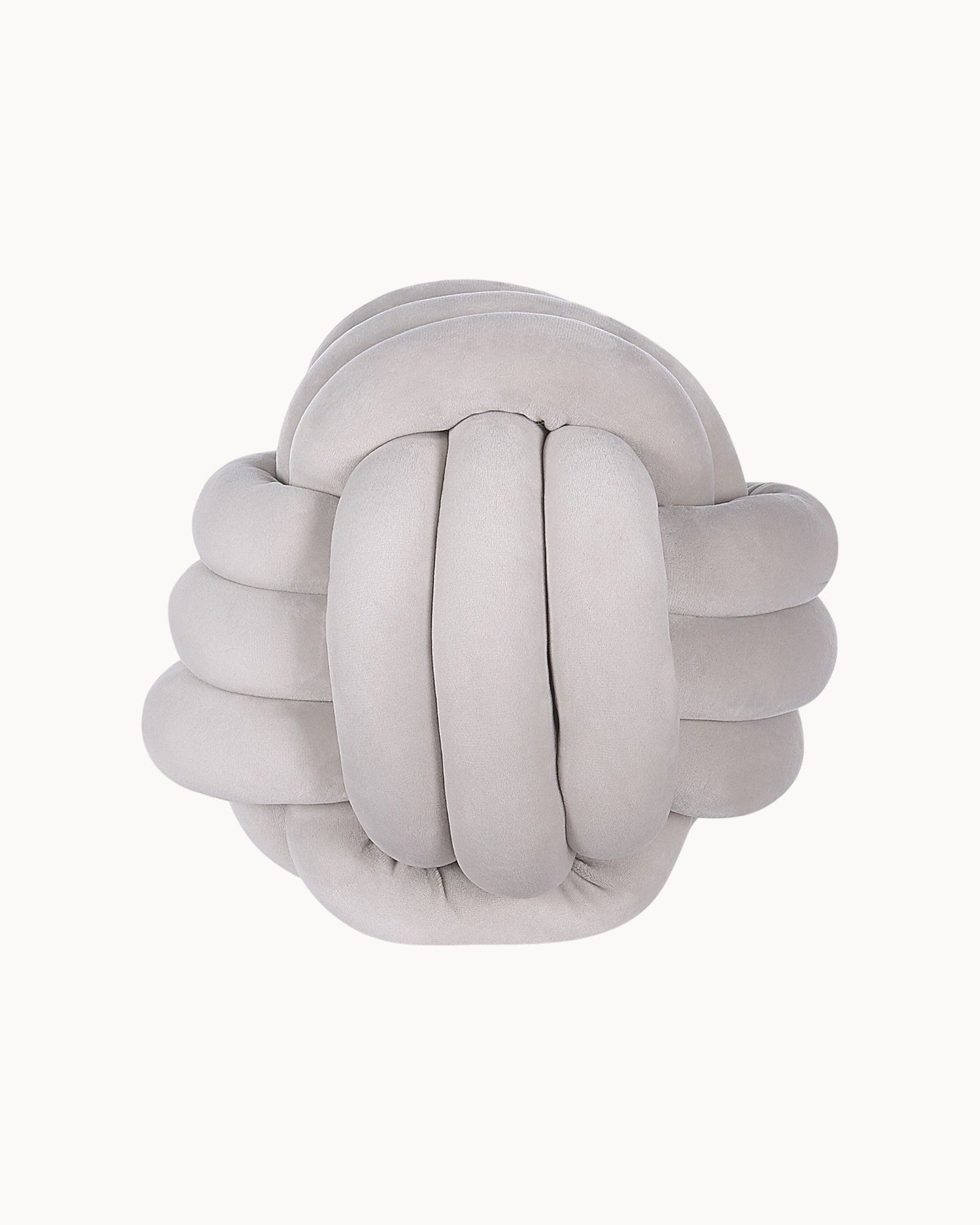 Velvet Decorative Knot Pillow - Mint Green, Black, and Light Gray
