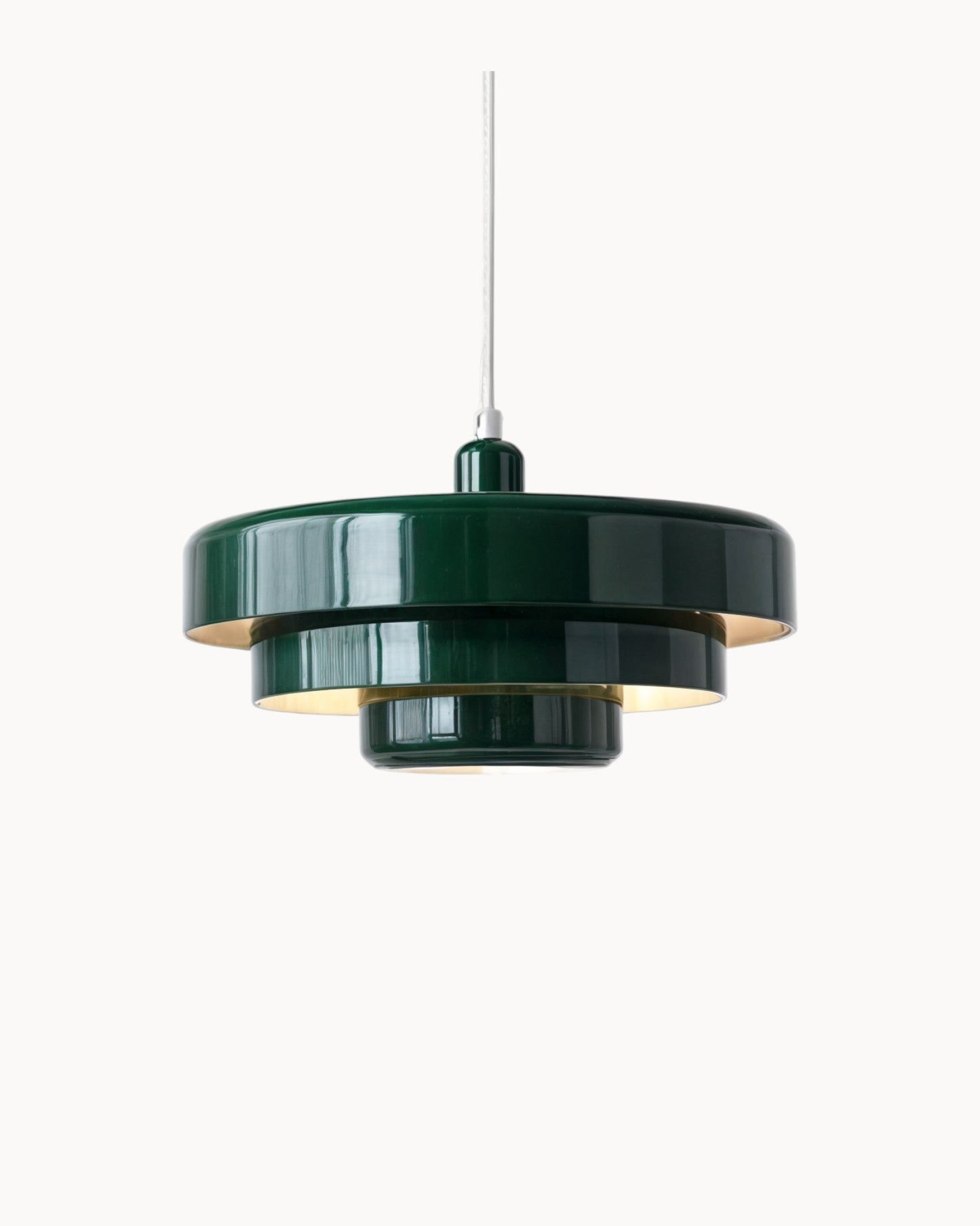 Mid-Century Loft Pendant Lamp - Black and Gold Finish