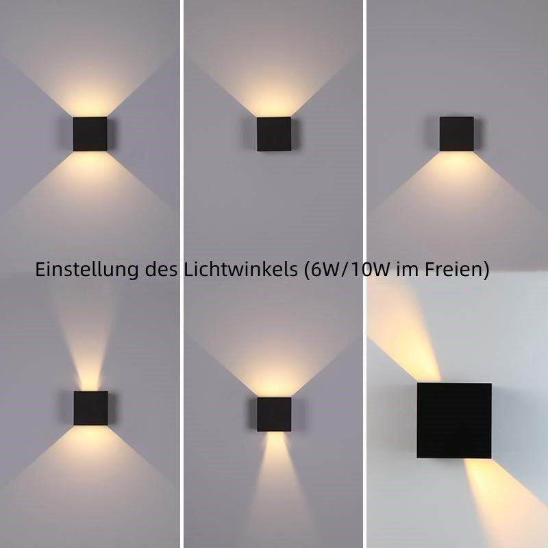 Ray Contemporary LED Outdoor Wall Light - White Metal for Garden or Hall