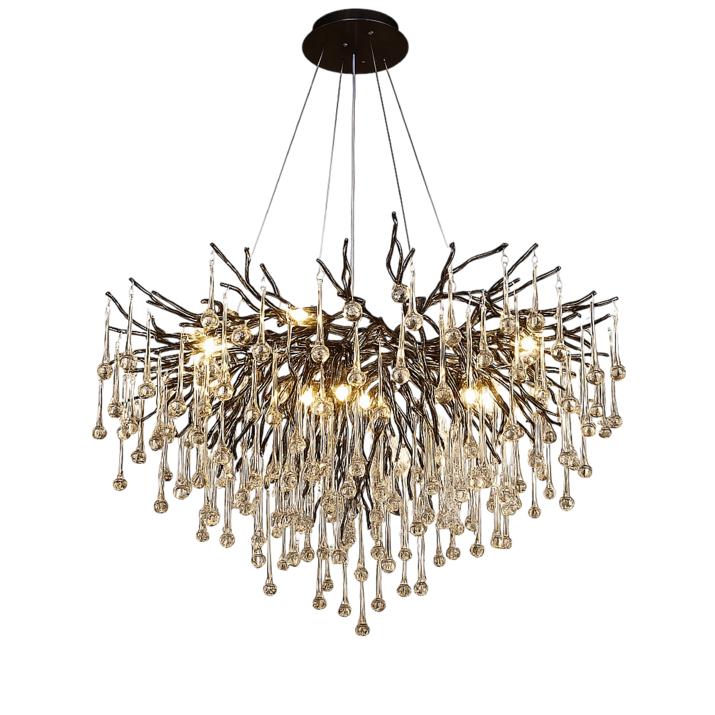 Elegant Black Raindrop Pendant Light