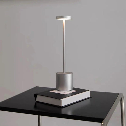 Chic LoraGlow Wireless Table Lamp | USB Rechargeable | Metal & LED | Dimmable Design