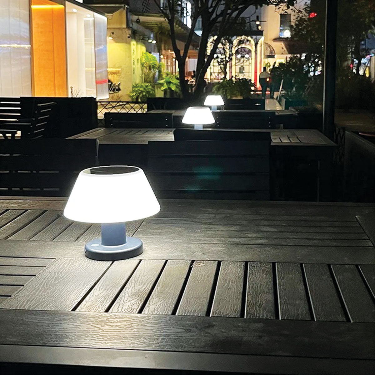 LED Solar Table Lamp | Waterproof IP65, 20 Lumens, 4 Brightness Settings, 6-8 Hours Battery Life