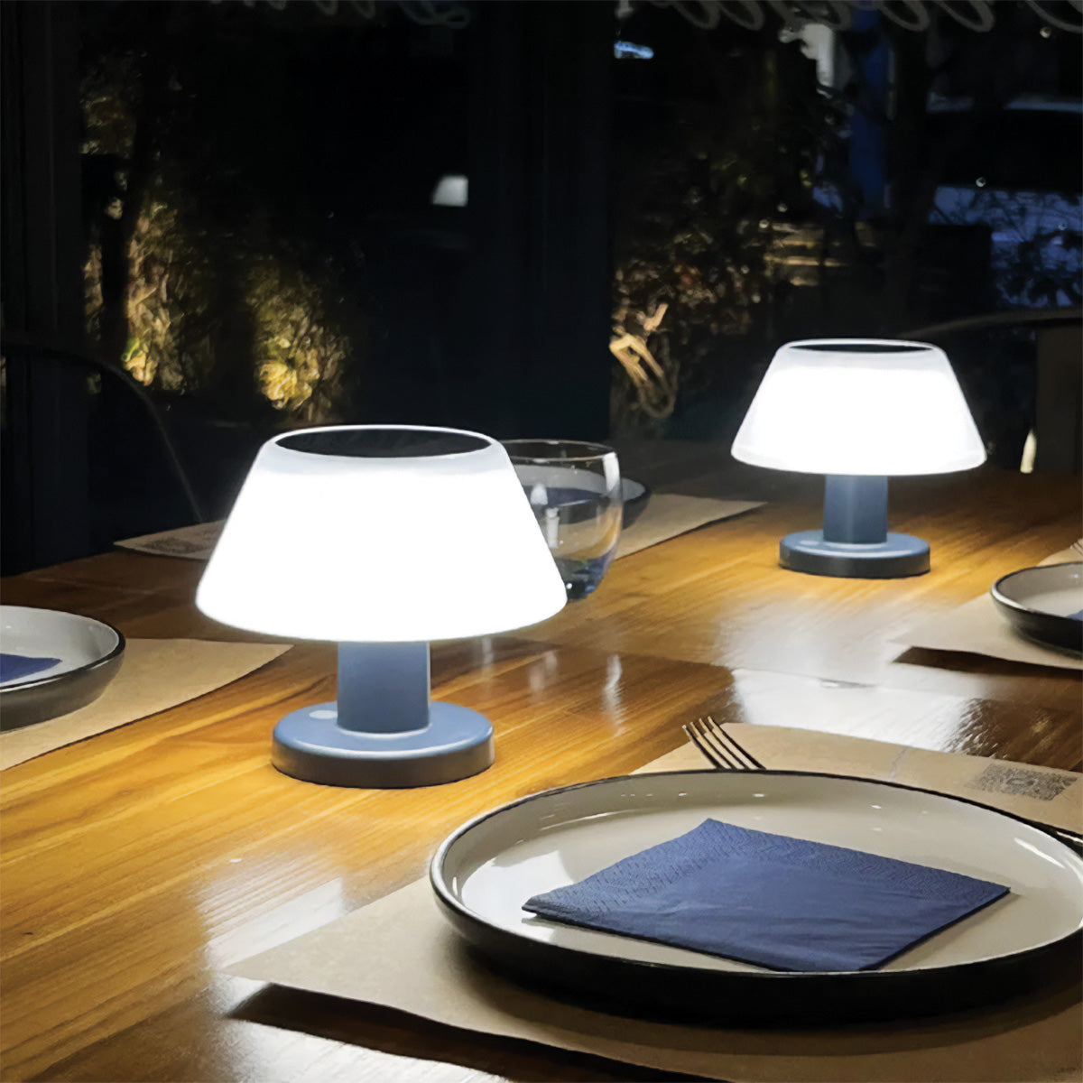 LED Solar Table Lamp | Waterproof IP65, 20 Lumens, 4 Brightness Settings, 6-8 Hours Battery Life