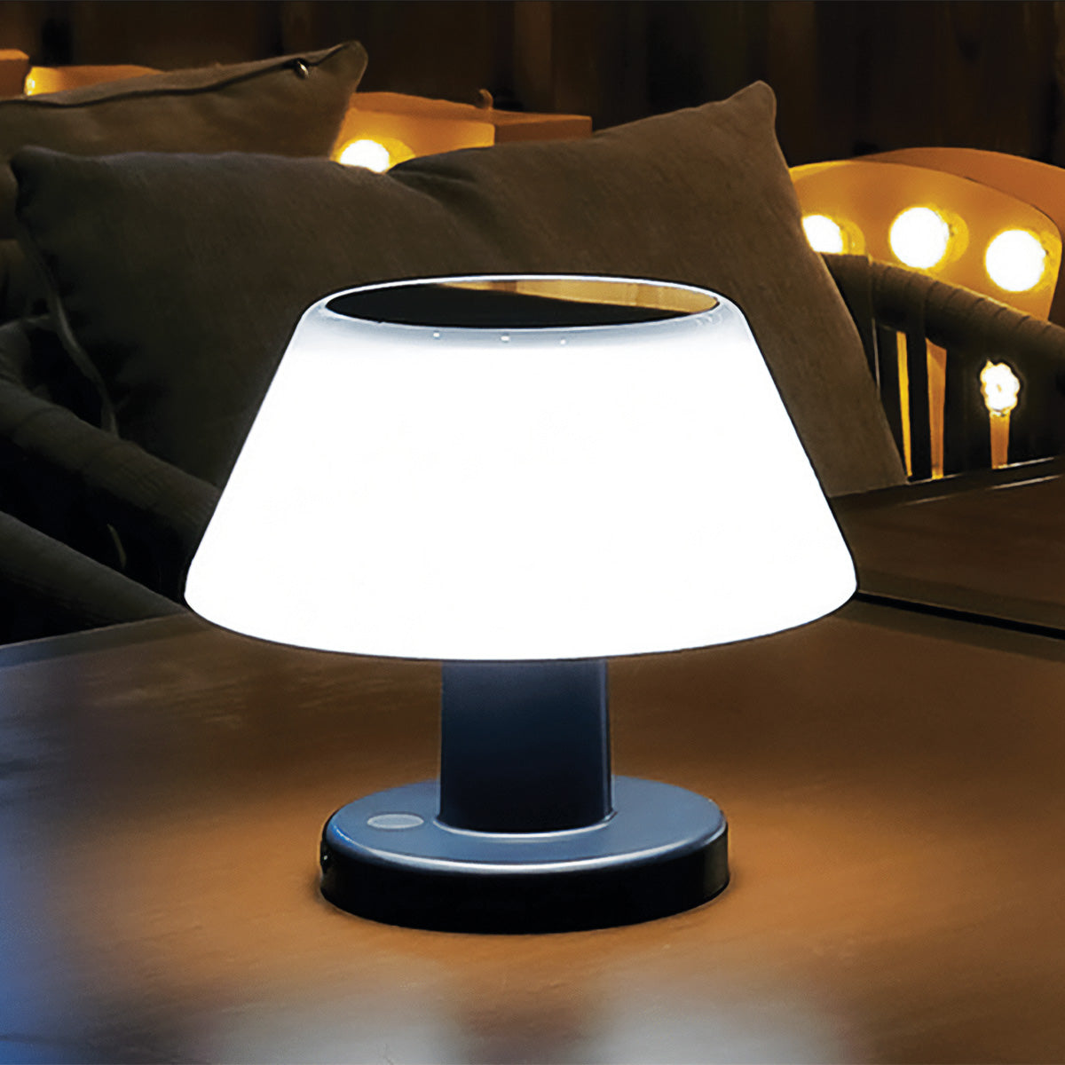 LED Solar Table Lamp | Waterproof IP65, 20 Lumens, 4 Brightness Settings, 6-8 Hours Battery Life