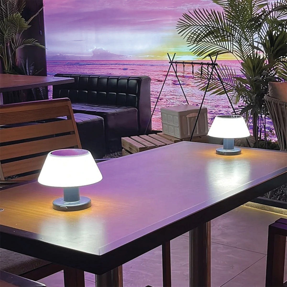 LED Solar Table Lamp | Waterproof IP65, 20 Lumens, 4 Brightness Settings, 6-8 Hours Battery Life