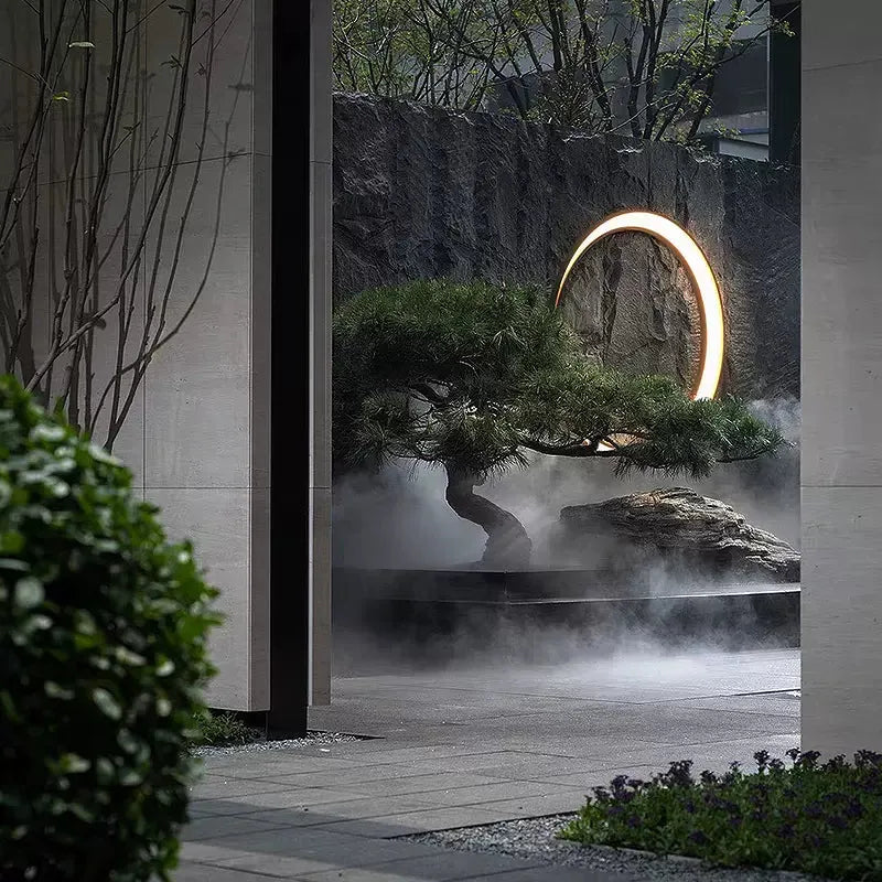 Ray Modern Waterproof Wall Light - Black and White for Garden and Outdoor Use