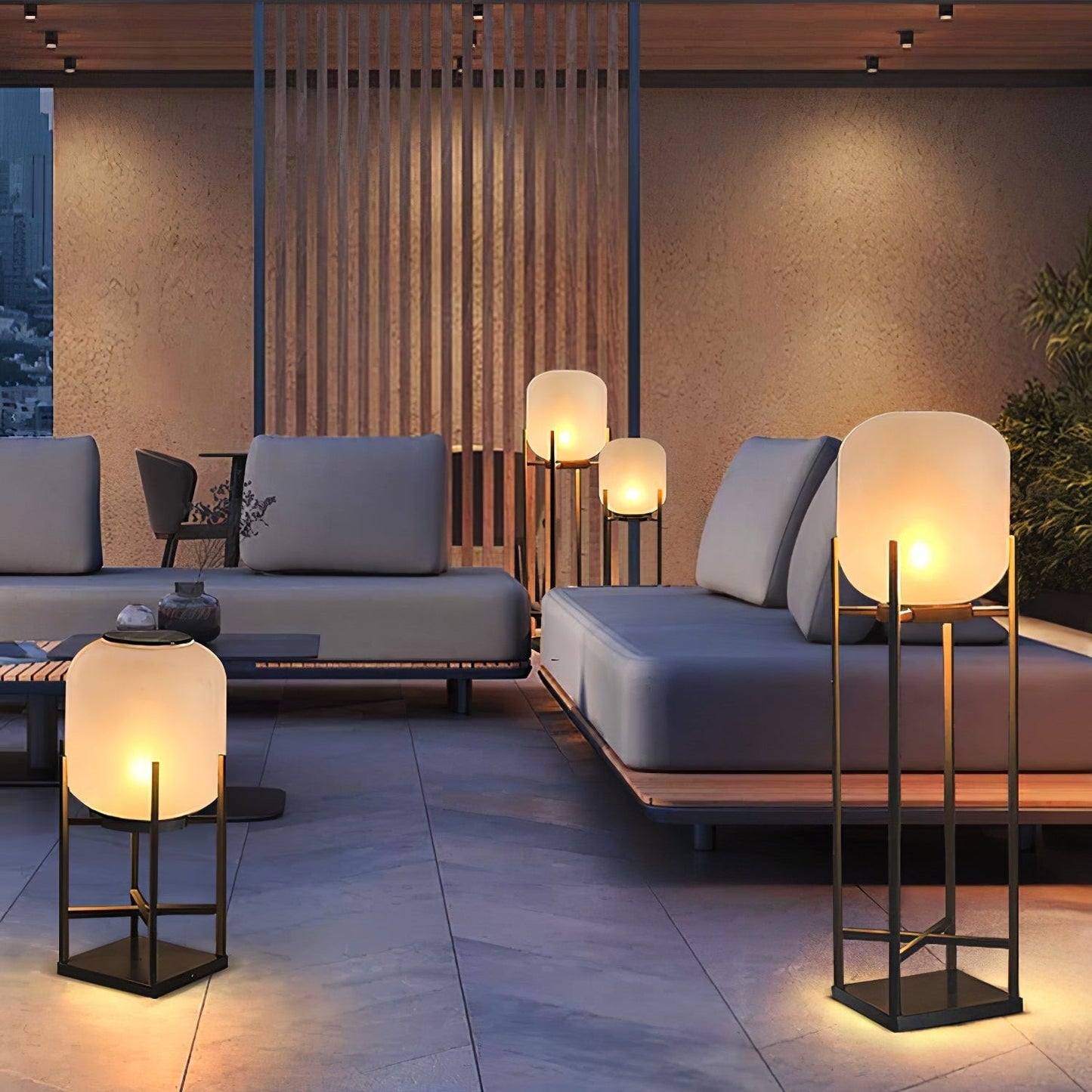 Contemporary Stainless Steel Solar Floor Lamp with 11-15W LED, 36V, 3C Certification