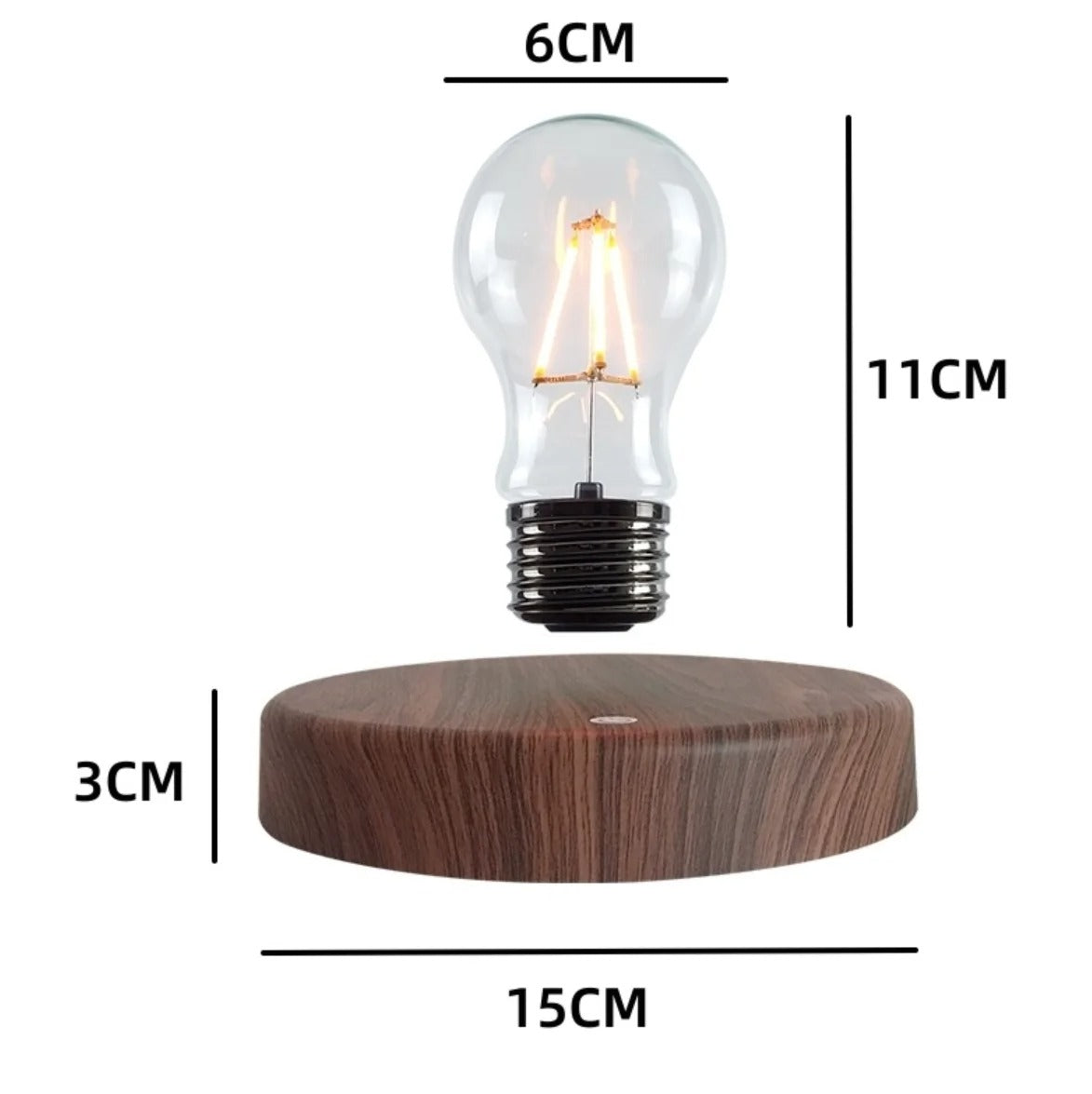 Levitating Tesla Desk Lamp - 360° Rotatable LED with Magnetic Suspension and Touch Control