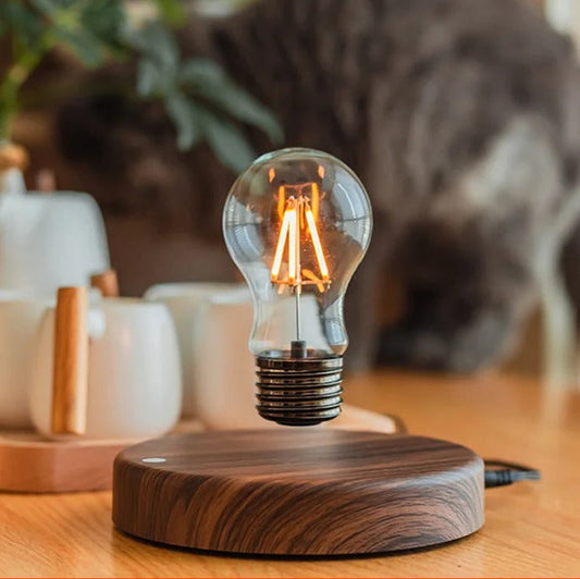 Levitating Tesla Desk Lamp - 360° Rotatable LED with Magnetic Suspension and Touch Control