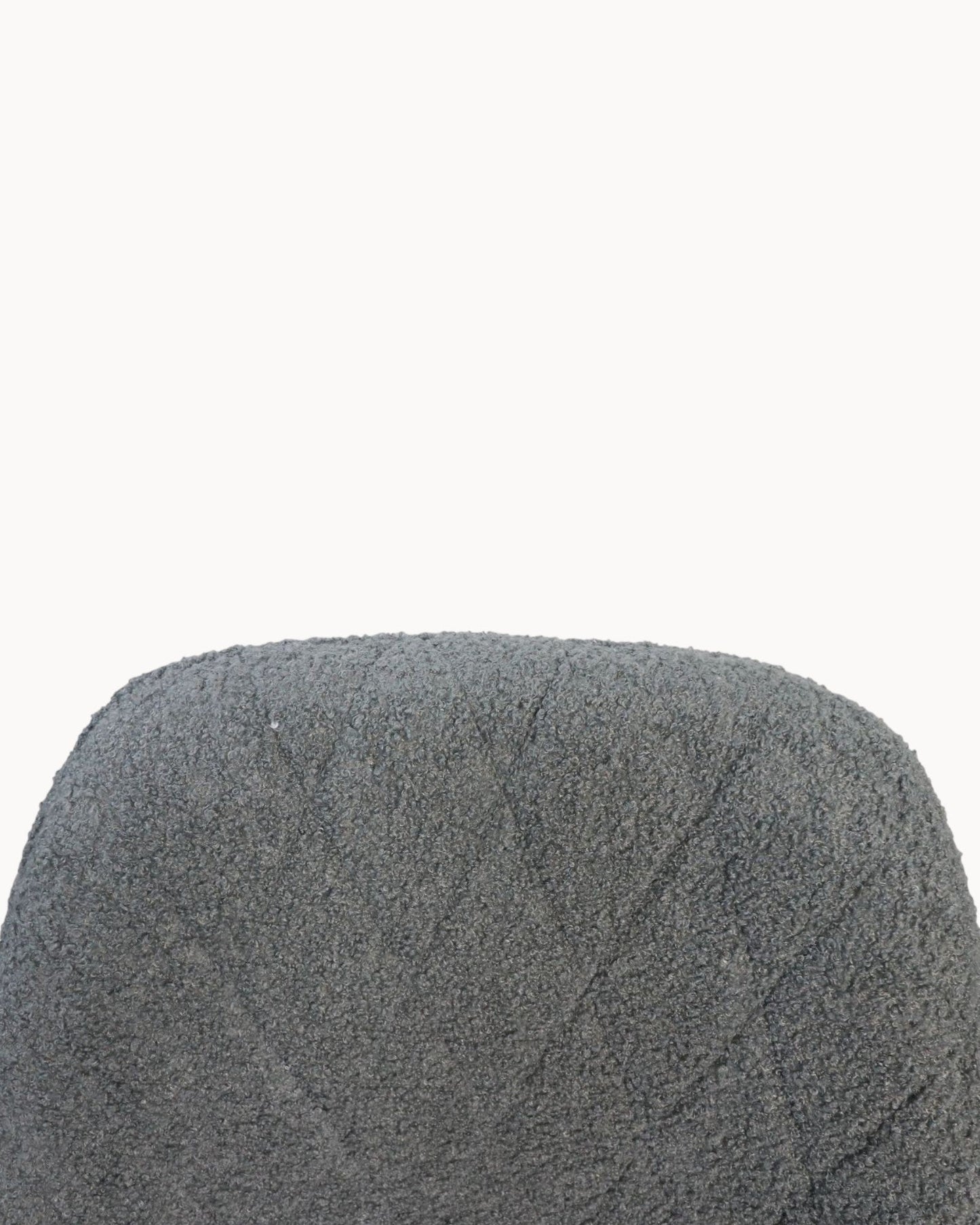 Set of 2 Modern Dining Chairs – Demi – Light Grey and Black Fabric with Metal Frame