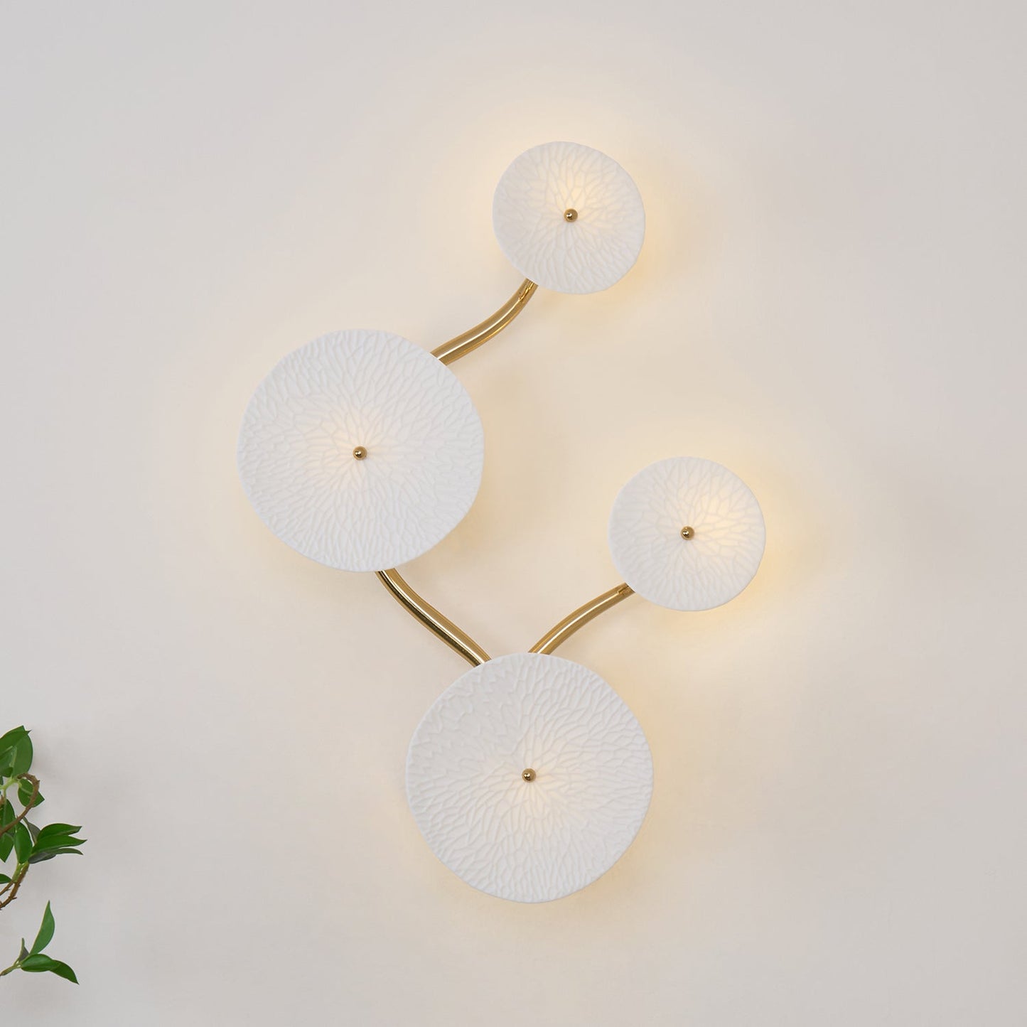 Lotus Leaf Wall Light by Kaivo