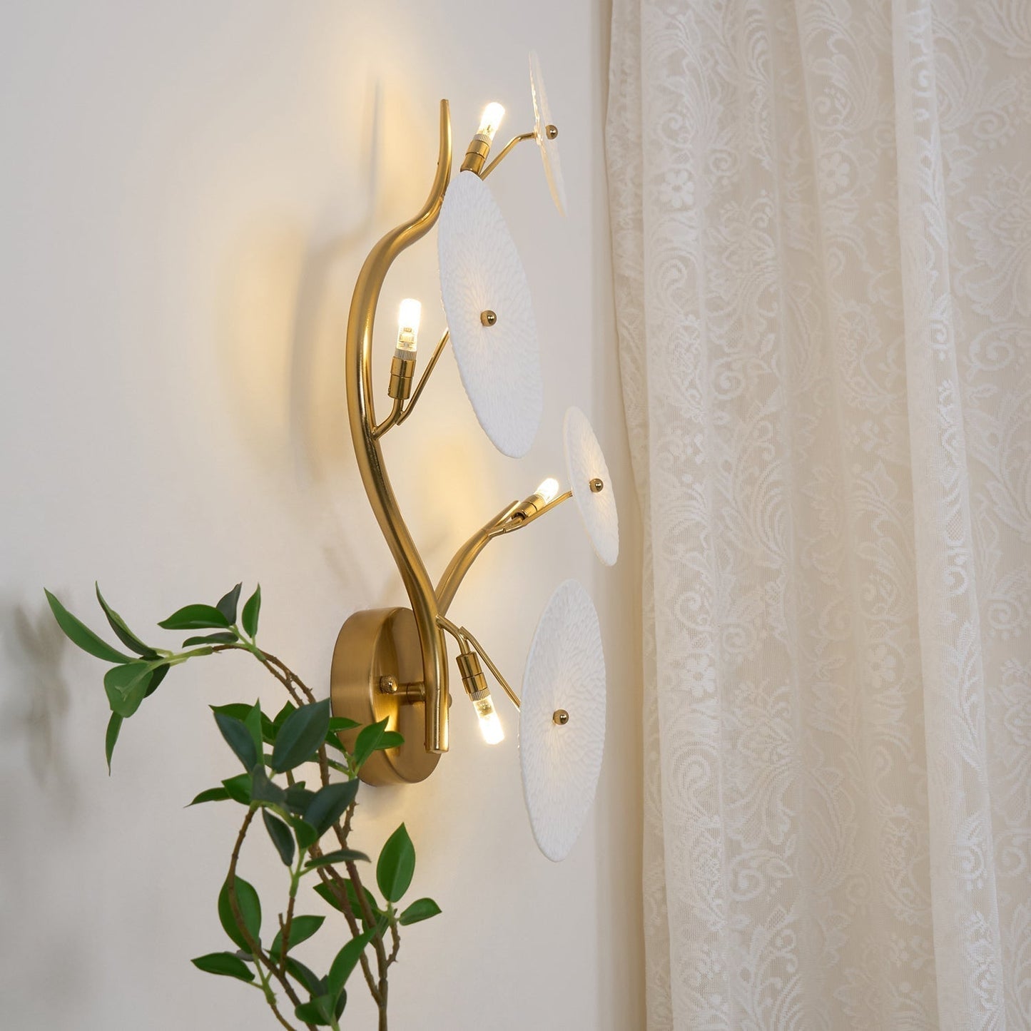Lotus Leaf Wall Light by Kaivo