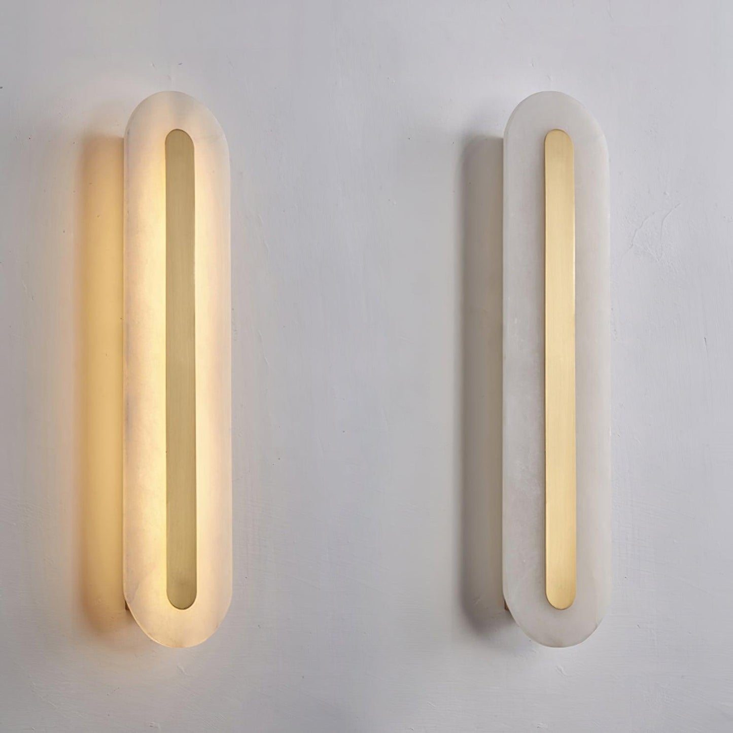 Hurn Curved Alabaster Wall Sconce