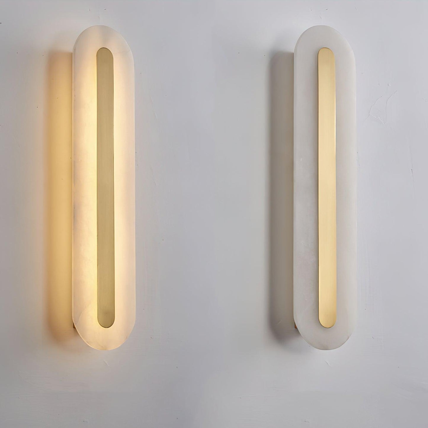 Hurn Curved Alabaster Wall Sconce