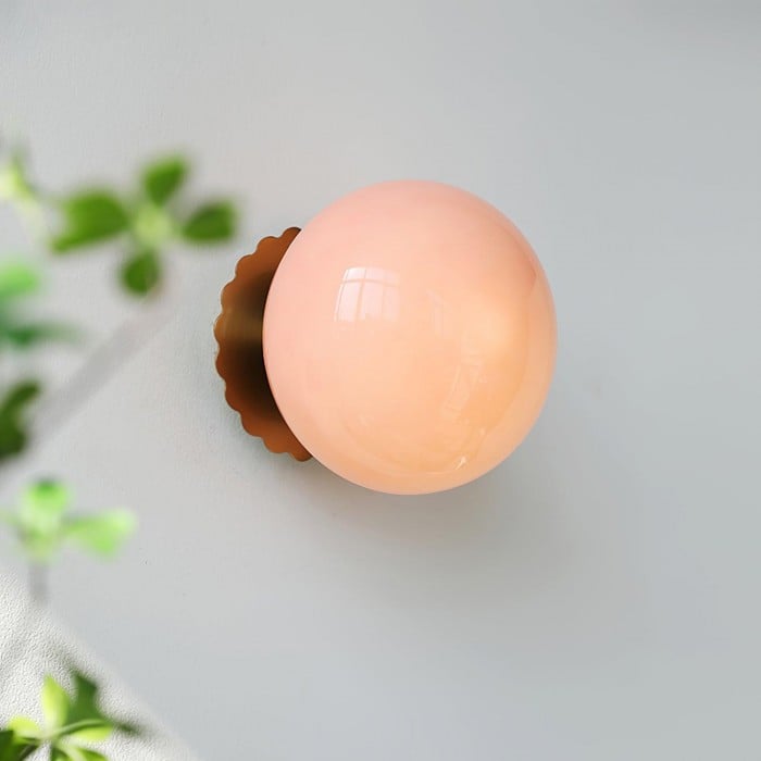 Victoria Bauhaus Glass Sphere Wall Light