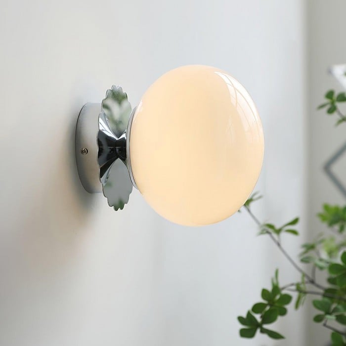 Victoria Bauhaus Glass Sphere Wall Light
