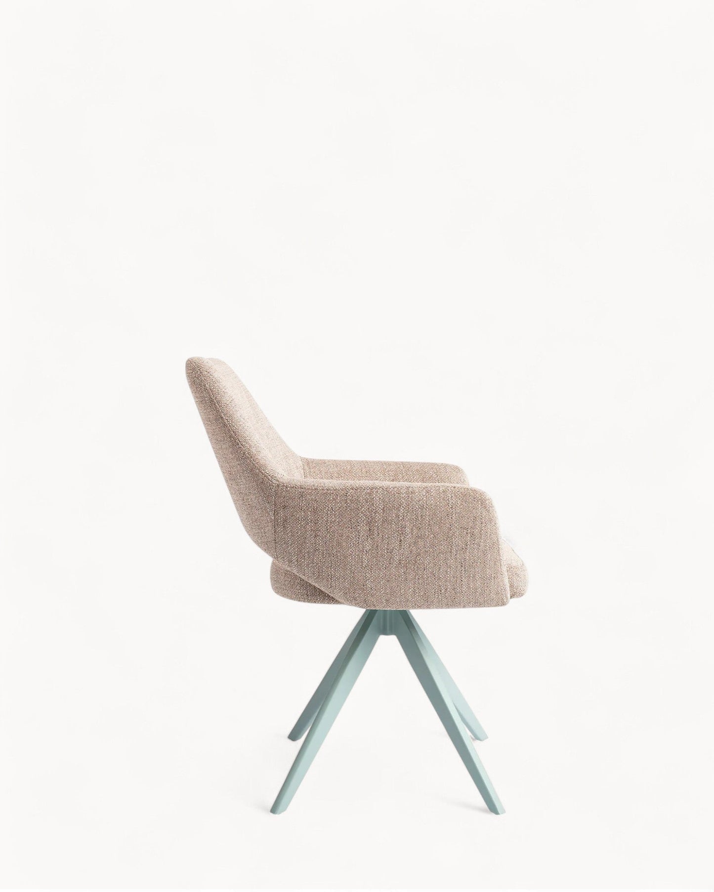 Jesper Home Yanai Turn Mint Dining Chair – Contemporary Design with Cut-Out Backrest