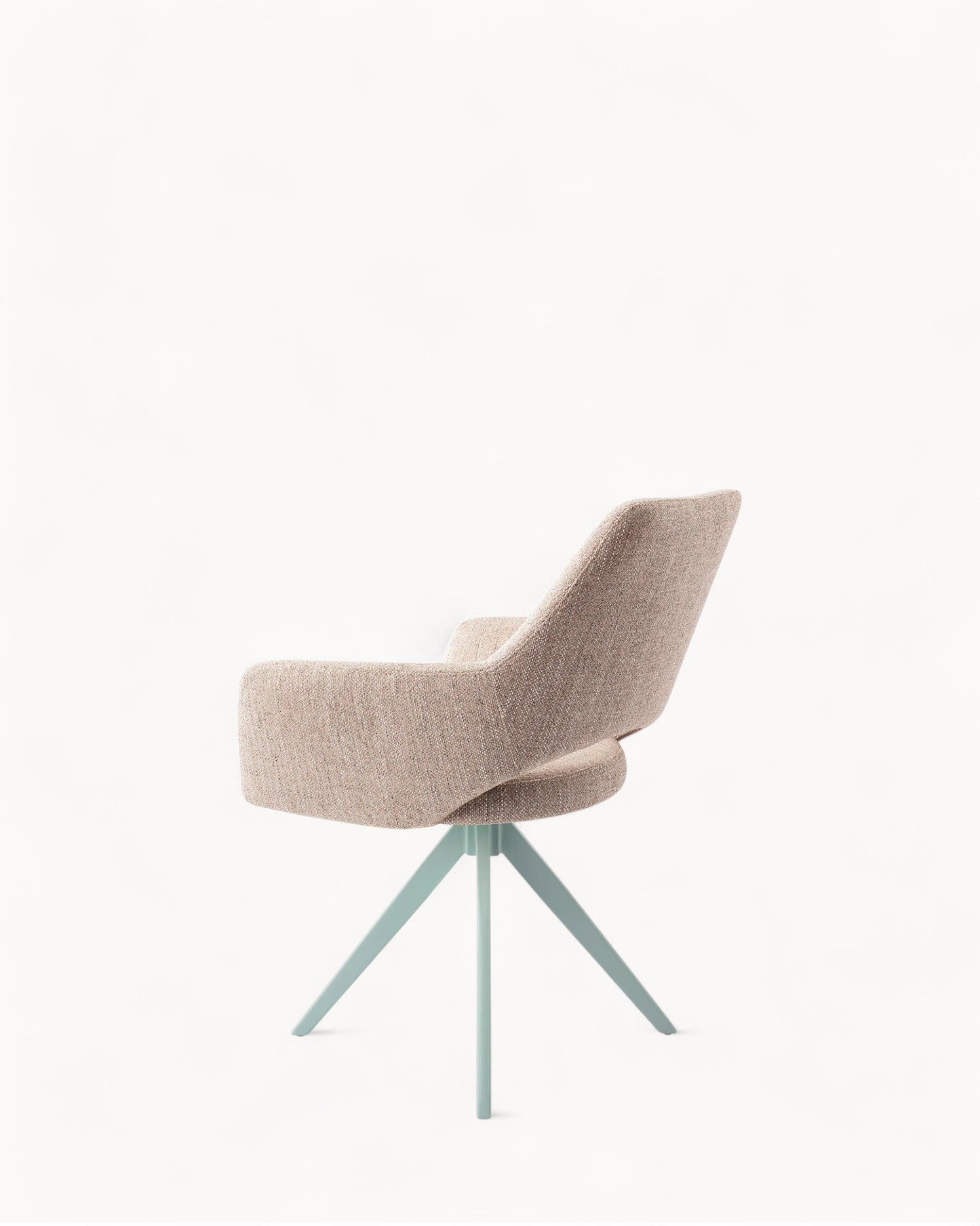 Jesper Home Yanai Turn Mint Dining Chair – Contemporary Design with Cut-Out Backrest
