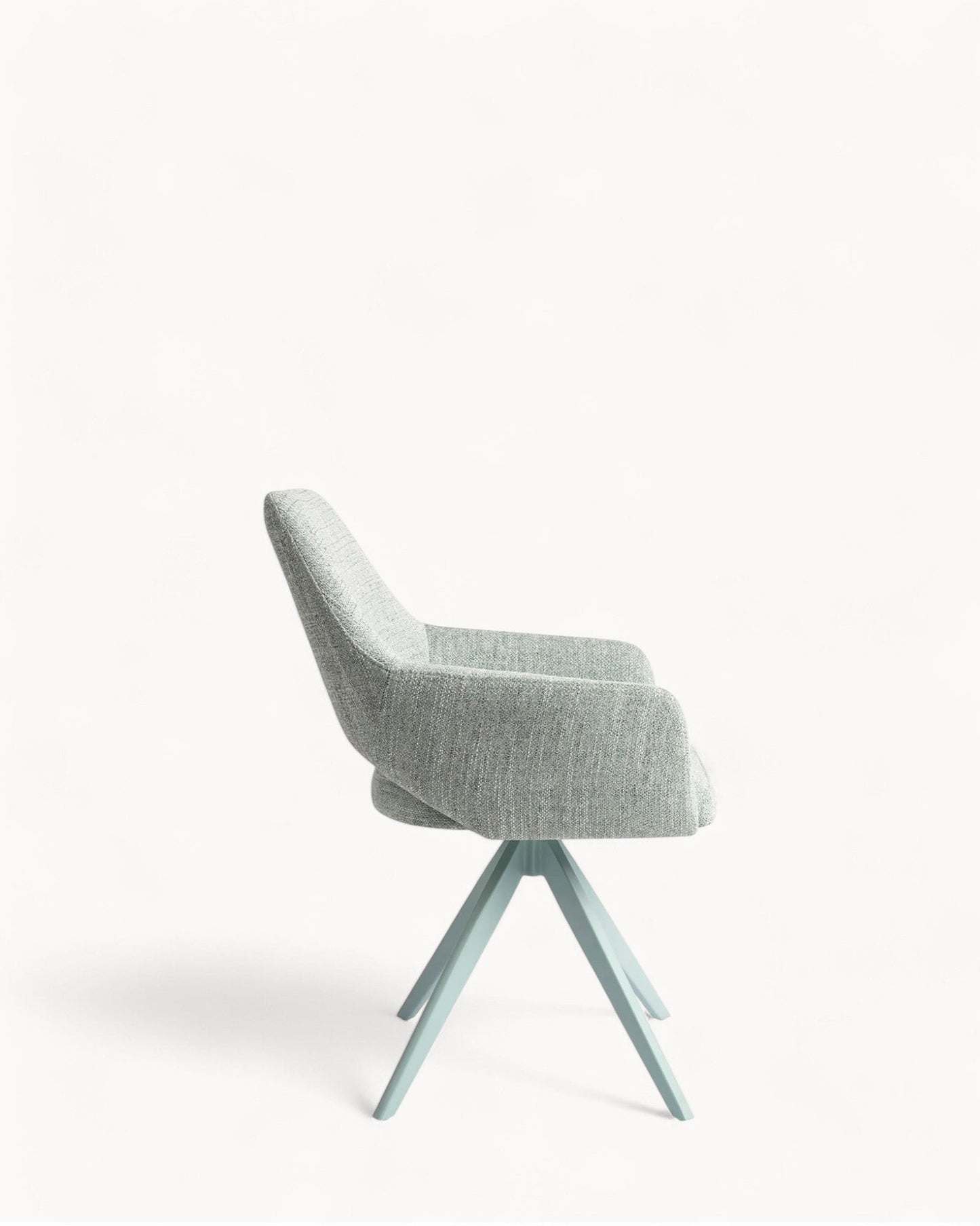 Jesper Home Yanai Turn Mint Dining Chair – Contemporary Design with Cut-Out Backrest