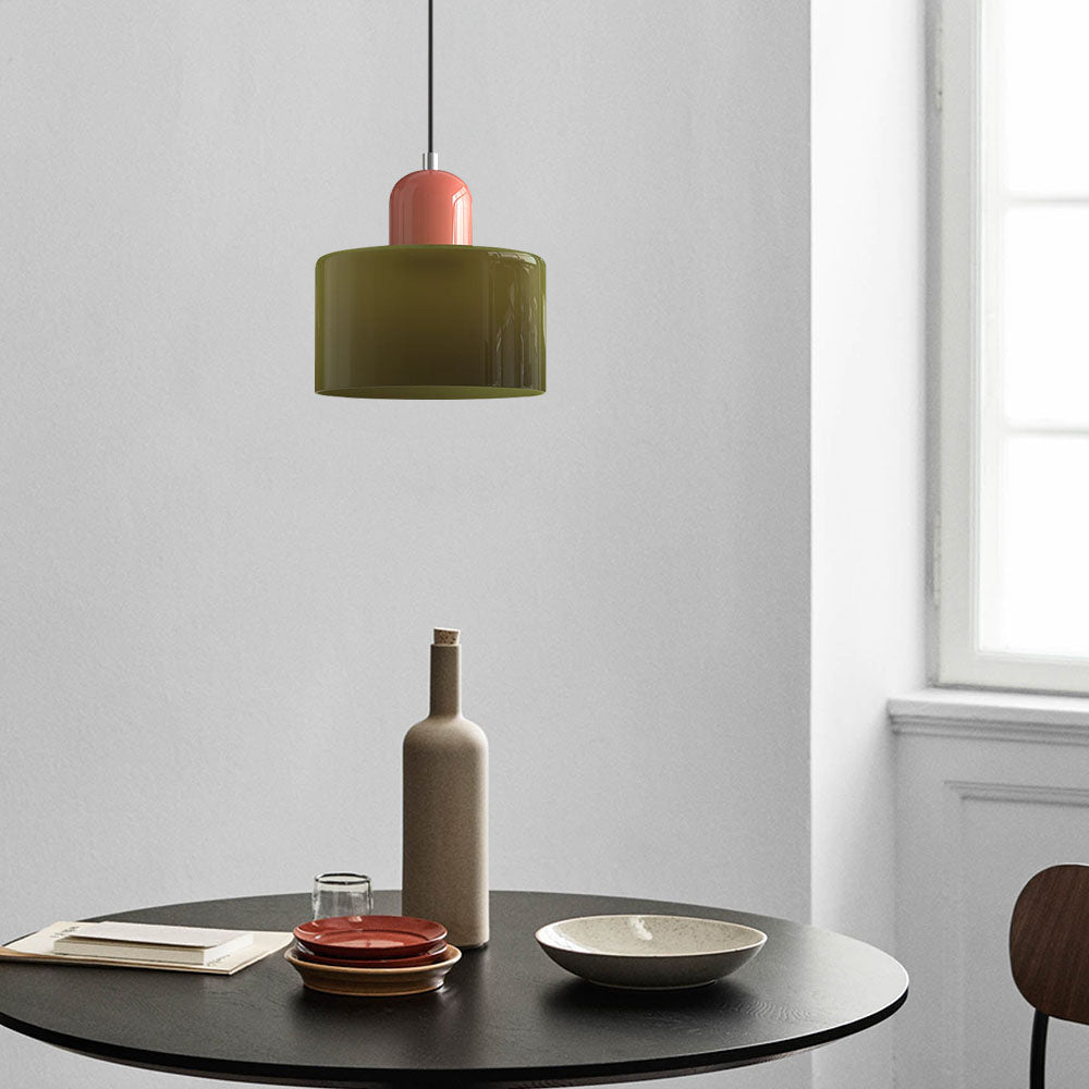 Modern Small Glass Pendant Light - LED, Glass & Metal, Max 12W, E27, Push Button Switch, CE/UL Certified